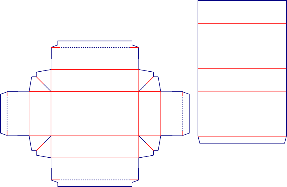 Sleeve Box Dielines Pacdora