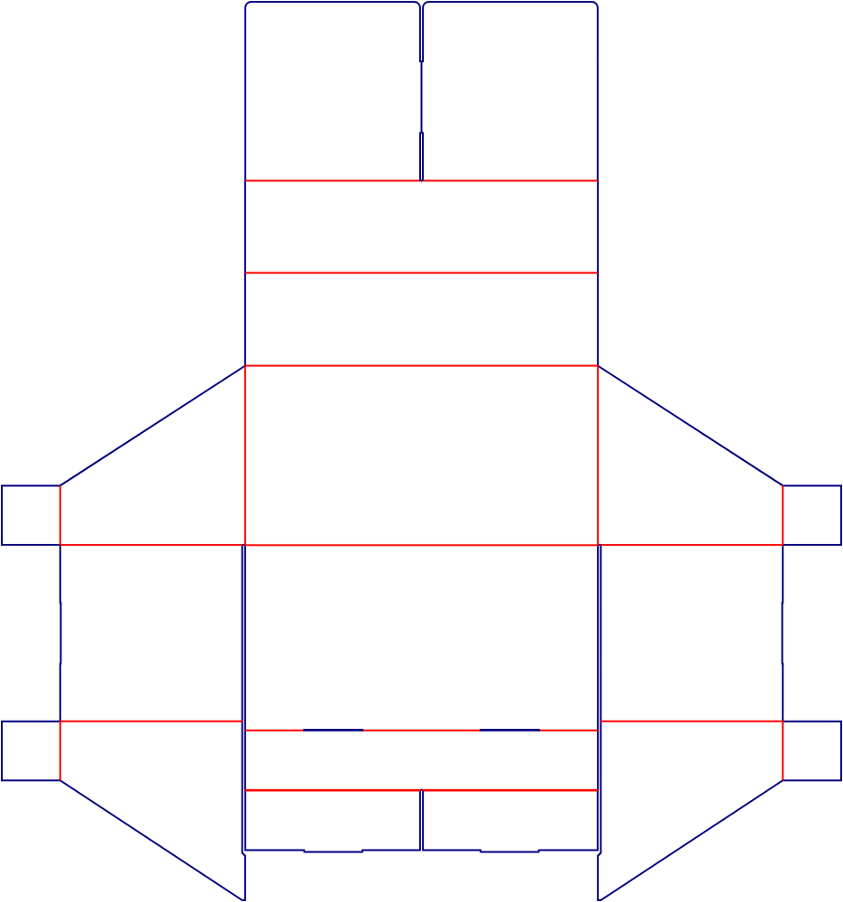 Custom dimensions clapboard dieline 170110