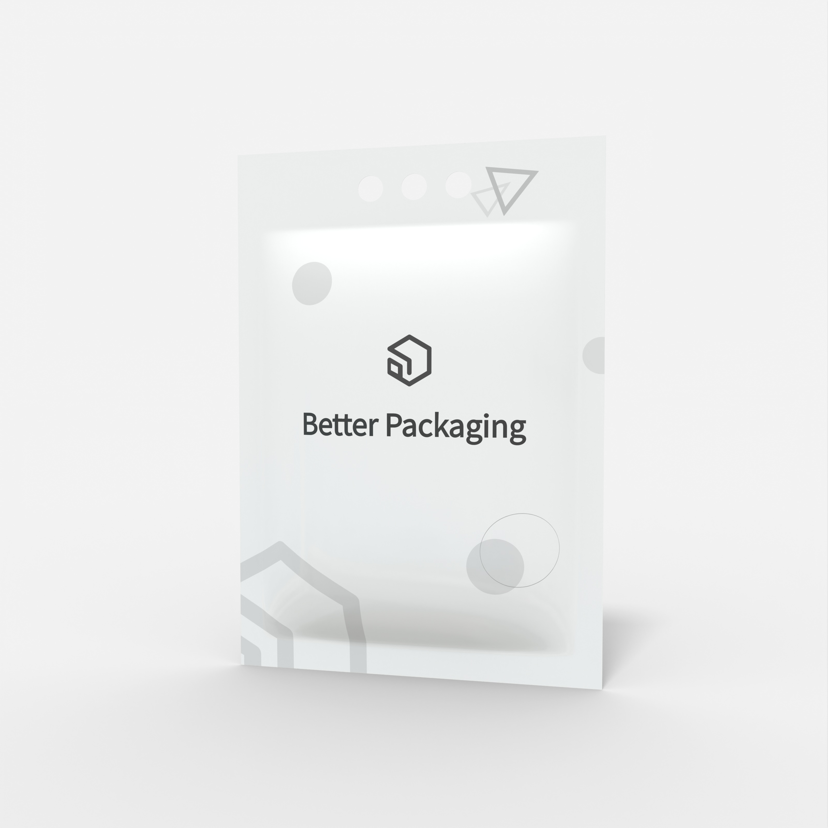 包小盒休闲零食食品饮料塑料袋包装模型6展开图